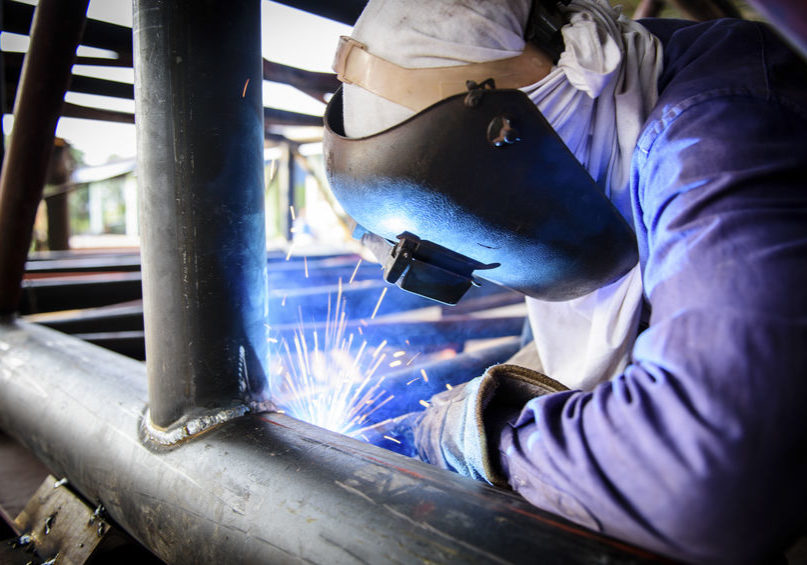 Welding steel structure